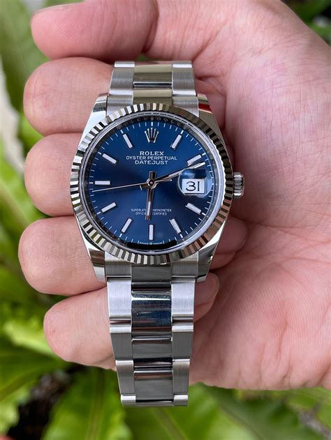 rolex dayejust blue|rolex datejust blue dial 36mm.